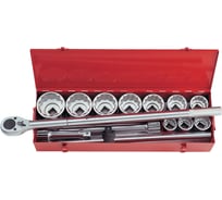 Набор двенадцатигранных торцевых головок с принадлежностями (1”, 1-7/16”-3-1/8”, 14 предметов) KING TONY 8015SR