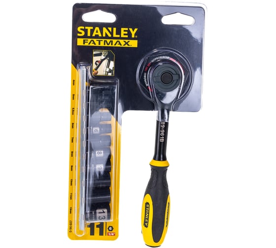 Набор торцевых головок с трещоткой Stanley 11 предметов 0-94-607