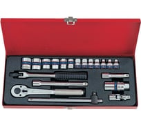 Набор торцевых головок с принадлежностями (3/8", шестигранные, 20 предметов) KING TONY 3520MR02