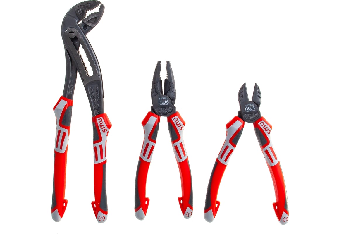 Набор инструментов: пассатижи, бокорезы, ключ NWS 3 шт 789 - выгодная ...