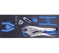 Набор плоскогубцев, переставных клещей и зажима, ложемент, 3шт KING TONY 9-40113GPV