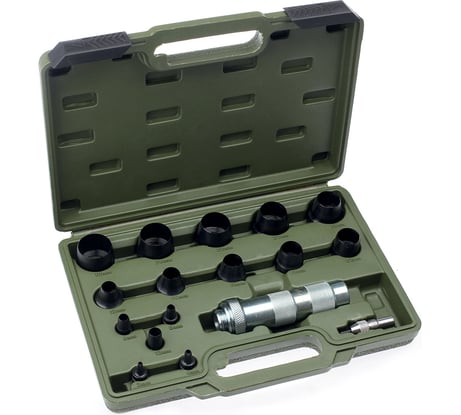 Набор просечек со сменными насадками 18 предм. 3-30 мм в кейсе Дело Техники 376518