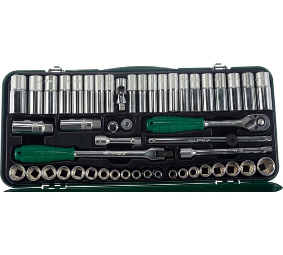 Комплект 12-гранных головок 3/8", 8-19мм, 3/8"-7/8", 50шт Hans 3650-2MA
