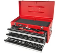 Набор инструментов в переносном инструментальном ящике 3 лотка 65 предметов JTC-B065