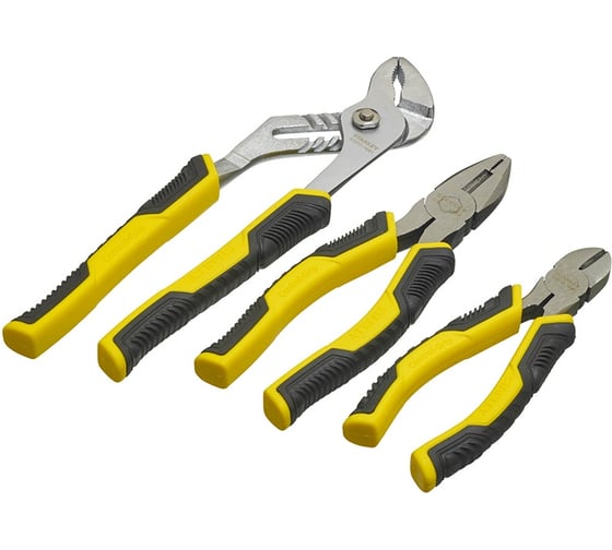 Набор из плоскогубцев и кусачек 3шт STANLEY CONTROL-GRIP STHT0-74361/362/454 0-74-471 1