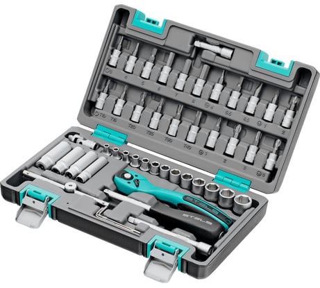 Набор инструмента 1/4", CrV, S2, усиленный кейс, 47шт STELS 14099
