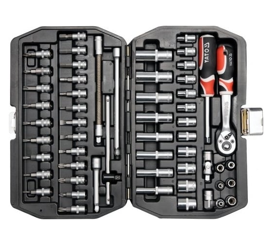 Набор инструментов YATO 1/4" 56 предмета YT-1450 1