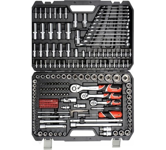 Набор инструментов YATO 1/4'', 3/8'', 1/2'' 215 предметов YT-3884