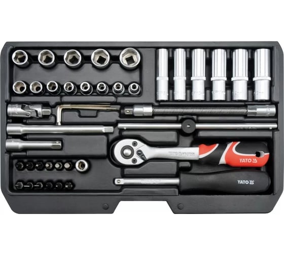 Набор инструментов YATO 1/4'' 42пр. XS YT-14481 371414481 092 1