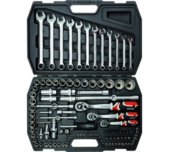 Набор инструментов YATO 1/4'', 3/8'', 1/2'' 111 предметов YT-3883