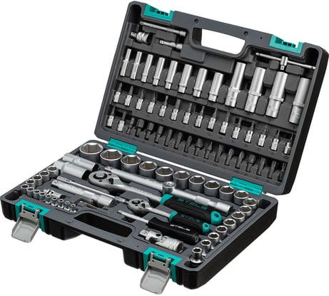 Набор инструментов STELS 1/2, 1/4 CrV, пластиковый кейс 94 предм. 14106