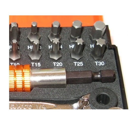 Набор головок и вставок 1/4", 26шт Bahco 2058/S26