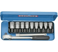 Набор торцевых головок с отверточными вставками GEDORE 1/2" 5-17 мм 6156920