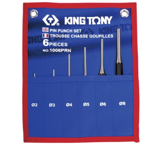 Набор выколоток 6шт KING TONY 1006PRN
