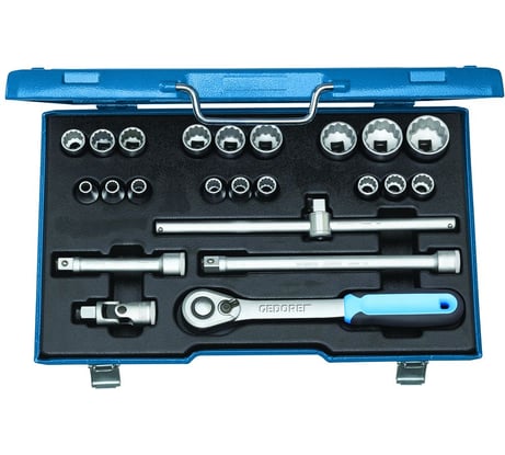 Набор торцевых головок с аксессуарами GEDORE 1/2" 8-32 мм 2545845