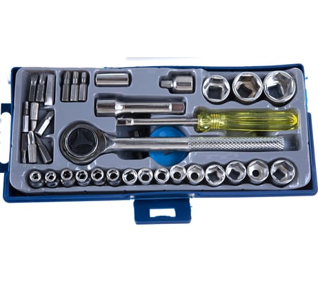 Ремонтный набор автомобильного инструмент KROFT 38 предметов 203038