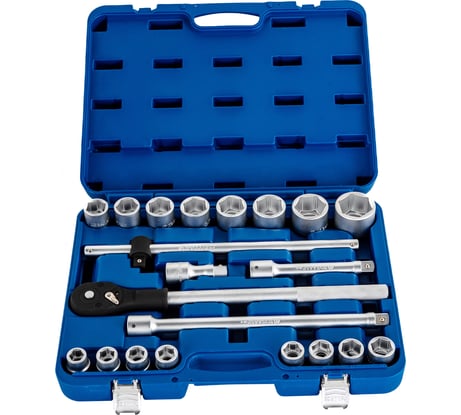 Набор торцевых головок 3/4, Cr-V, 21шт КОБАЛЬТ 010207-21