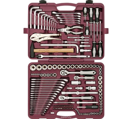 Универсальный набор инструмента THORVIK 1/4",1/2"DR UTS0142 142 предмета 52063 052063