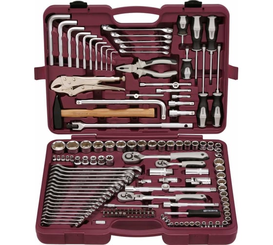 Универсальный набор инструмента THORVIK 1/4",1/2"DR UTS0142 142 предмета 52063 052063