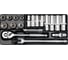 Набор торцевых головок YATO 3/8" 19 предметов YT-38641 1