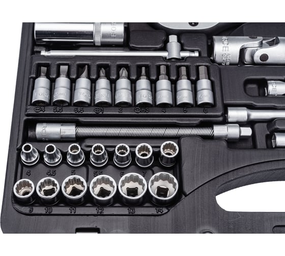 Набор инструментов FORCE 82 предмета 12 гранные головки 1/4, 1/2 4821R-9