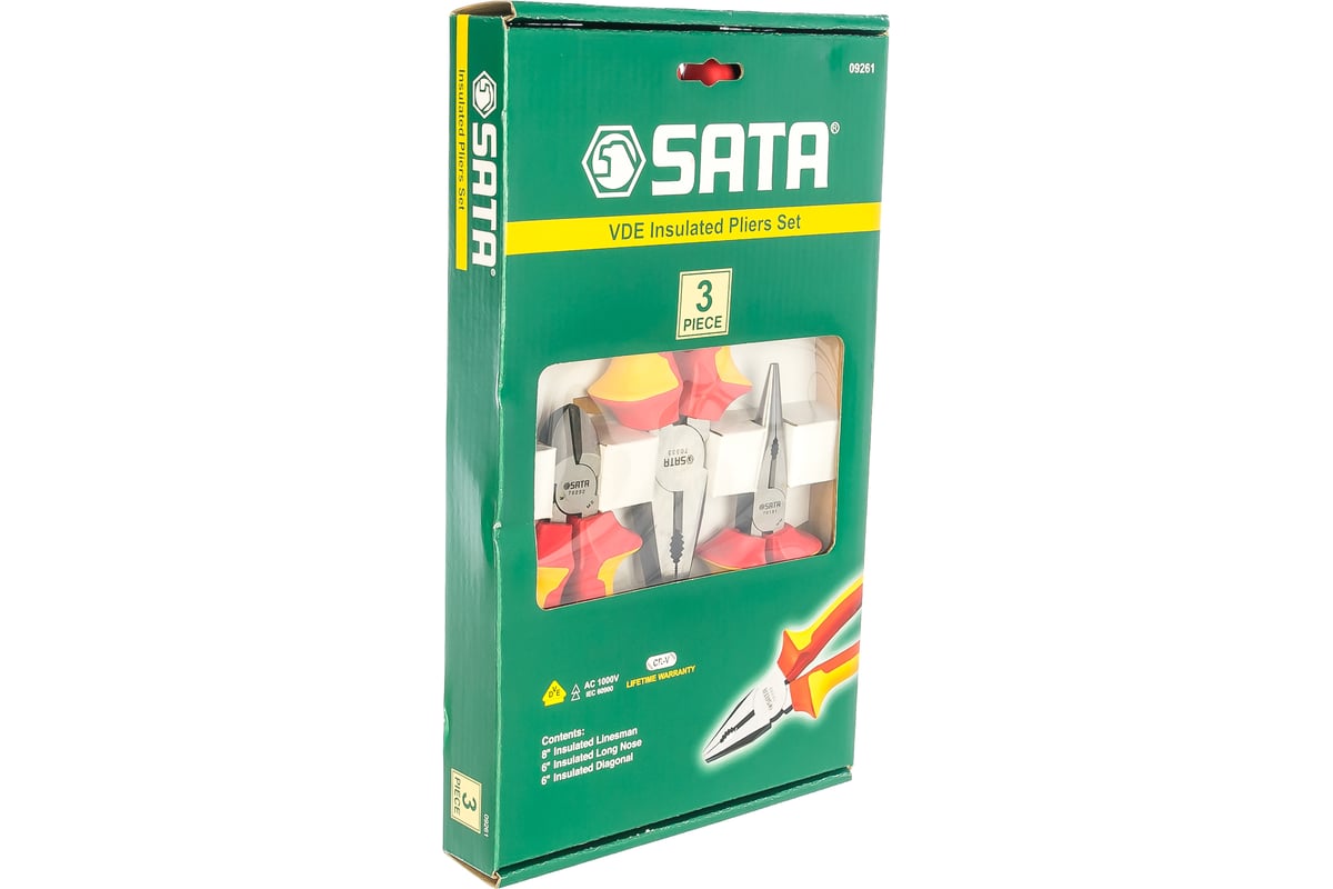  диэлектрических губцевых инструментов 3шт SATA 09261 - выгодная .