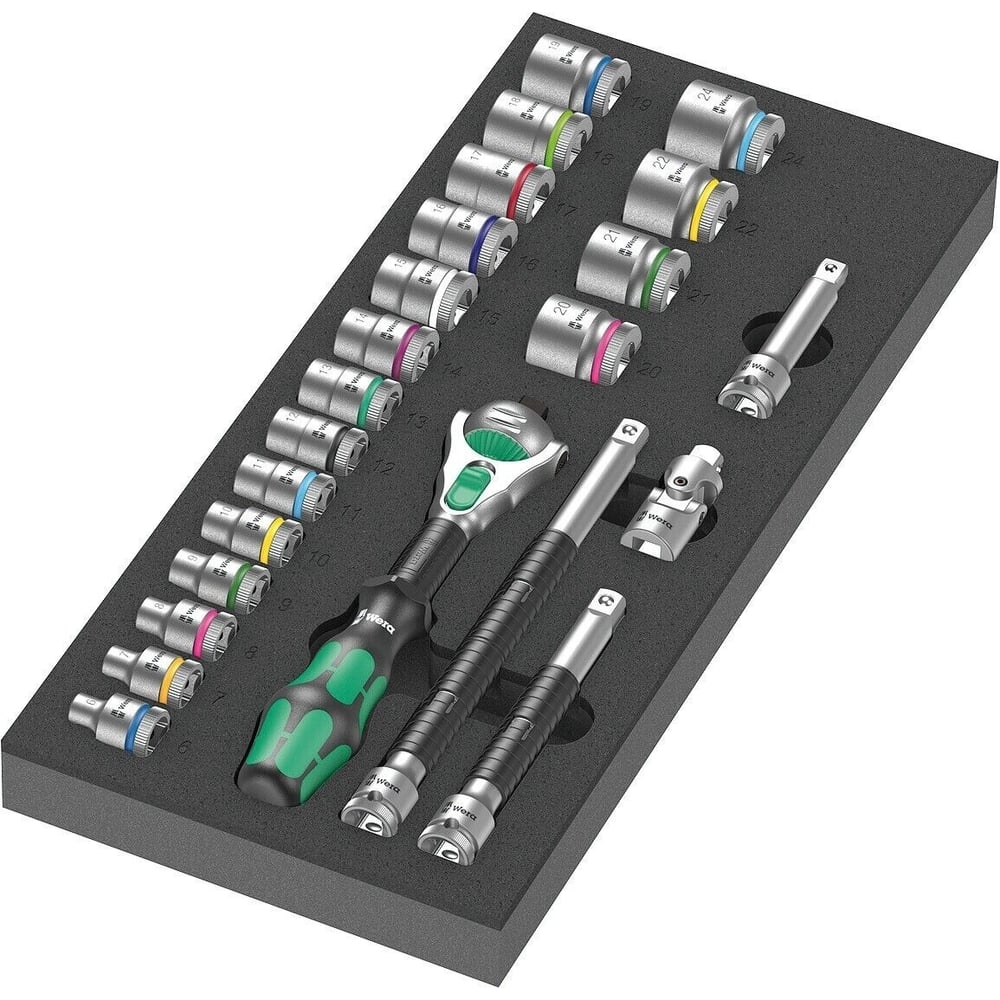 ルヴィ8点セット Набор WERA 9721 8000 B трещотка 3/8