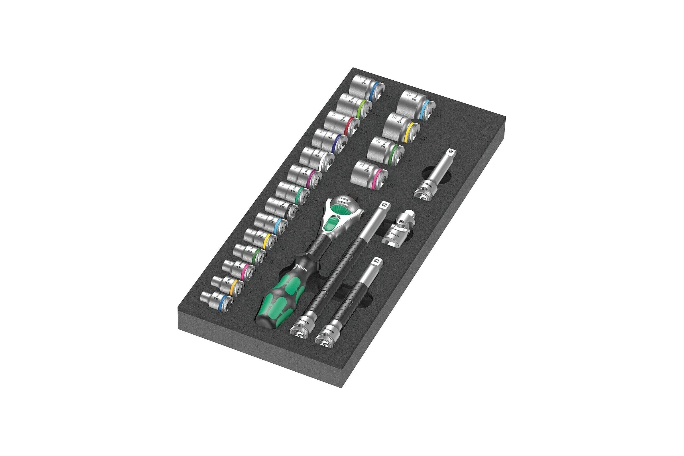 Набор WERA 9721 8000 B трещотка 3/8