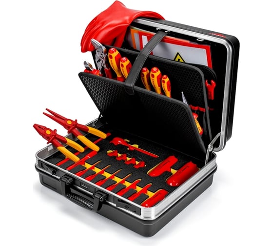 Ящик для электромонтажных инструментов KNIPEX Basic для работ на электромобилях KN-002105EV