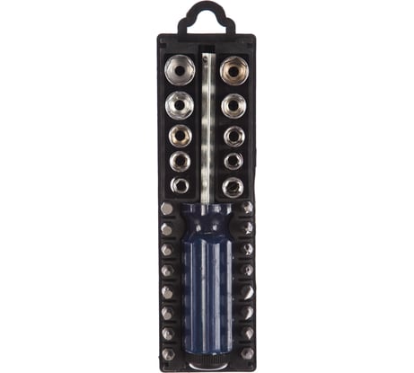 Набор головок и бит с отверткой-держателем KROFT 28 предметов 203026