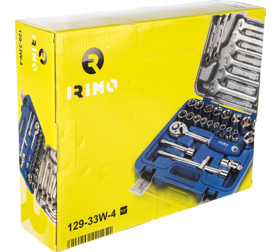 Набор головок (8-32 мм; 1/2"; 33 шт.) IRIMO 129-33W-4