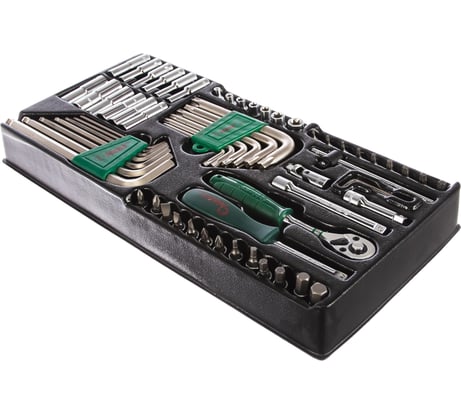 Набор головок и аксессуаров Hans ложемент 1/4" 62шт TT-43