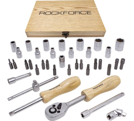 Набор инструментов Rockforce 1/4" DR с 6-гранными головками 38 предметов RF-2382-5(51308)