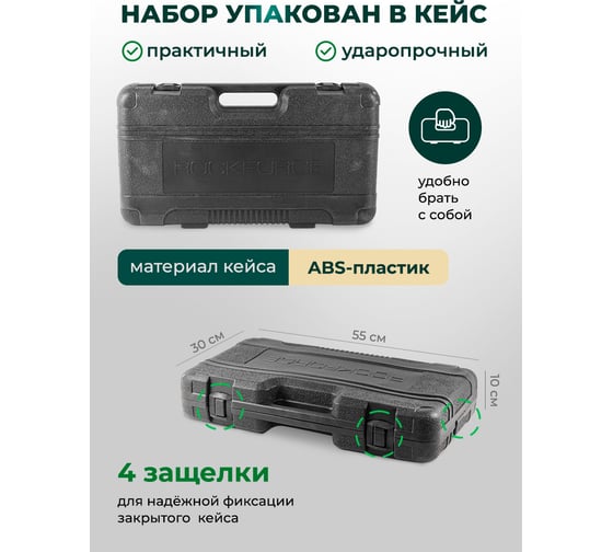 Набор инструментов Rockforce 26 предметов, 3/4" 1" RF-68262-5(51641)