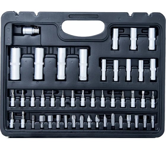 Набор торцевых 6-гранных головок TOOL KIT 1/4"х1/2" DR 94 предметов ER-TK4094