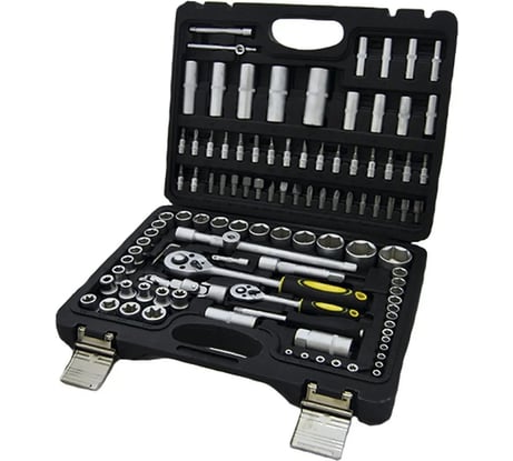 Набор торцевых 6-гранных головок TOOL KIT 1/4"х1/2" DR 108 предметов ER-TK4108