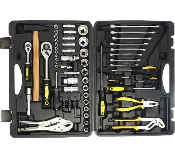 Набор инструмента TOOL KIT 1/4"х1/2" DR 6-гранный 72 предмета ER-TK72