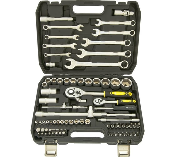 Набор инструмента TOOL KIT 1/4"х1/2" DR 6-гранный 82 предметов ER-TK4821