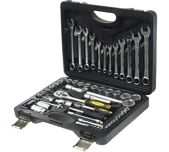 Набор инструмента TOOL KIT 1/4"х1/2" DR 6-гранный 61 предмет ER-TK61 1