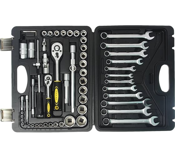 Набор инструмента TOOL KIT 1/4"х1/2" DR 6-гранный 61 предмет ER-TK61