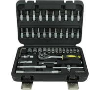 Набор торцевых 6-гранных головок TOOL KIT 1/4" DR 46 предметов ER-TK2046