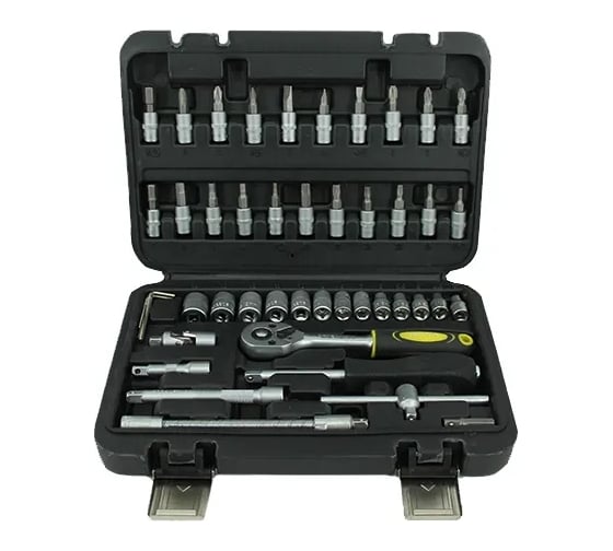 Набор торцевых 6-гранных головок TOOL KIT 1/4" DR 46 предметов ER-TK2046