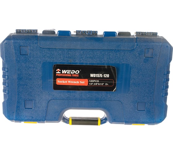 Набор торцевых головок WEDO 1/4", 3/8", 1/2" 120 предметов WD157L-120