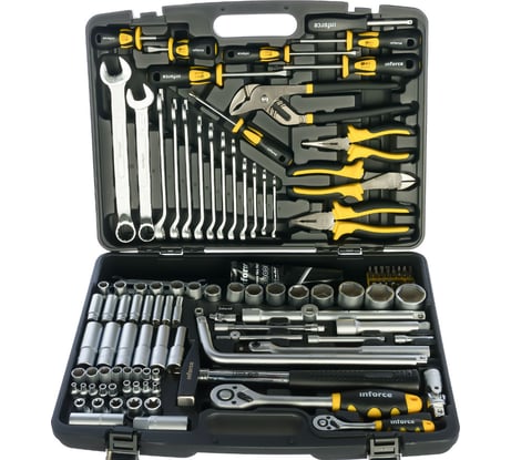Универсальный набор слесарного инструмента Inforce PROFline 138 предметов 06-01-11