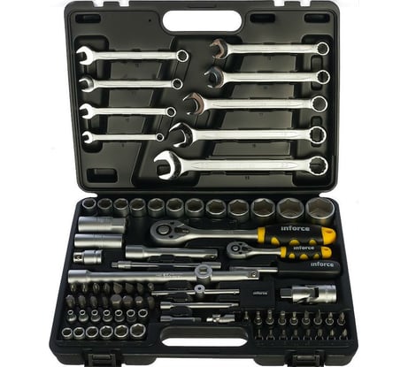 Набор торцевых головок и комбинированных ключей Inforce PROFline 82 предмета 06-01-09
