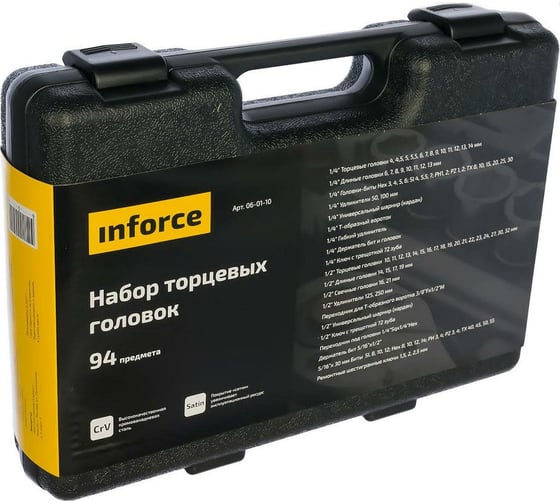 Набор торцовых головок Inforce PROFline 94 предмета 06-01-10