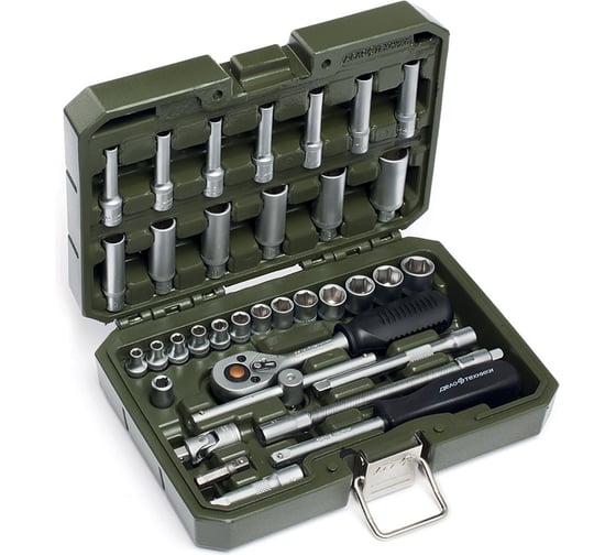 Набор Дело Техники головок и принадлежностей 1/4", 35 предм. 600735 1