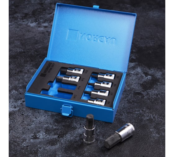 Набор торцевых головок 1/2" со вставками NORGAU 8 предметов NI198-H517 063792608