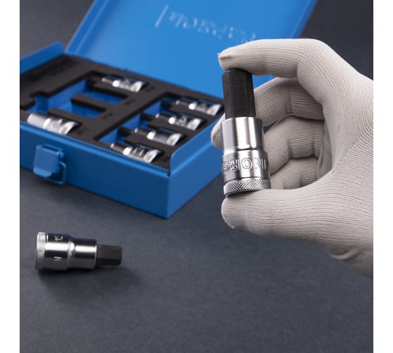 Набор торцевых головок 1/2" со вставками NORGAU 8 предметов NI198-H517 063792608
