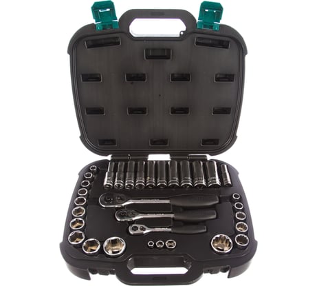 Набор торцевых головок 33шт Sata 1/4", 3/8", 1/2" 09094